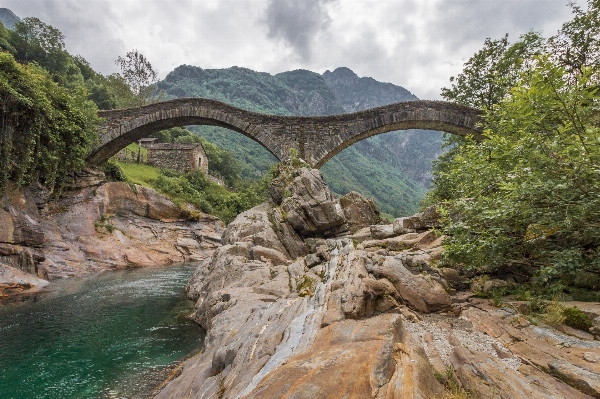 Landscape water nature bridge Photo