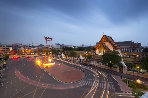 Architecture road skyline night Photo