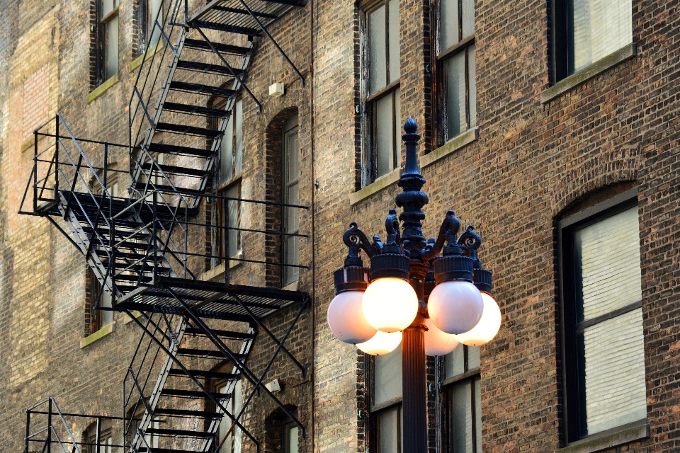 Window escape building alley