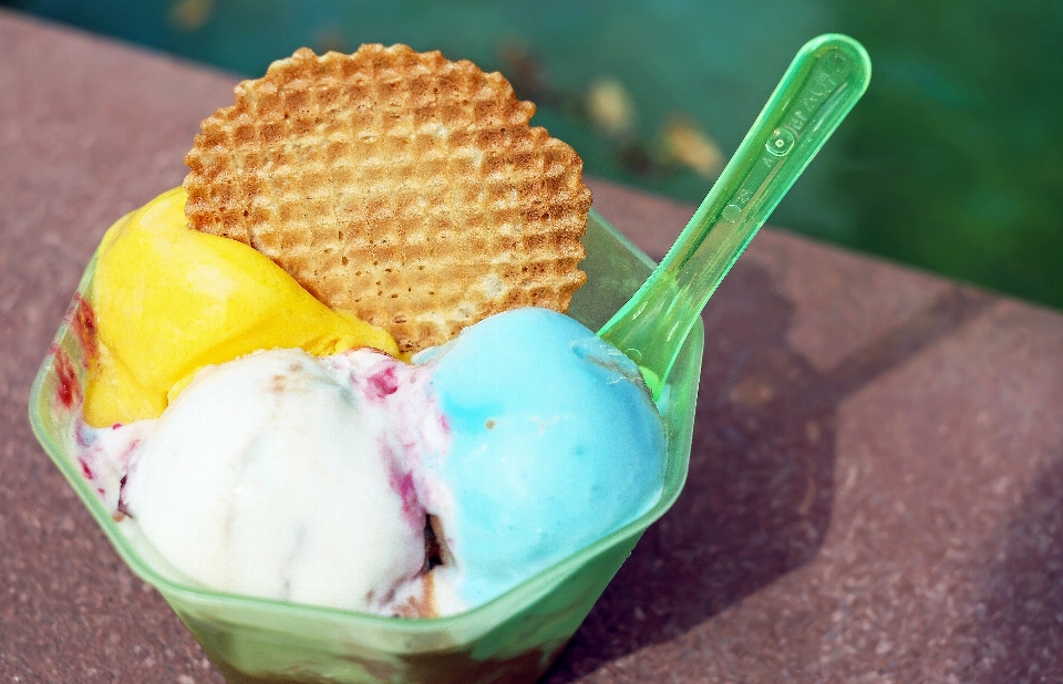 Sommer eis gericht mahlzeit