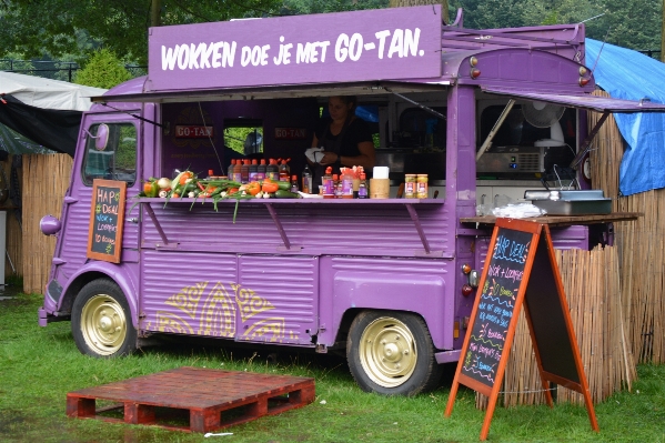 Car cart purple van Photo