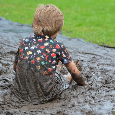 Sand people play boy Photo