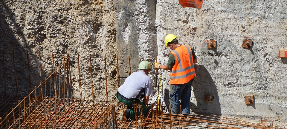 Paysage gratte-ciel béton chantier de construction
