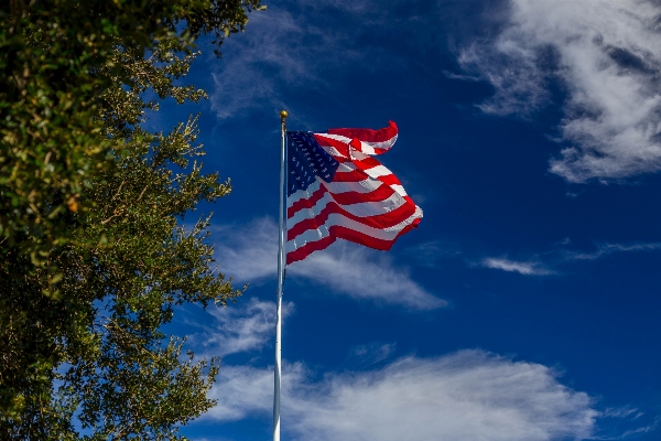 Foto Awan langit angin bendera