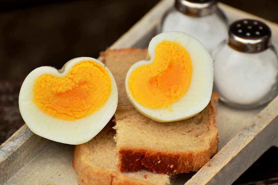 Love heart dish meal