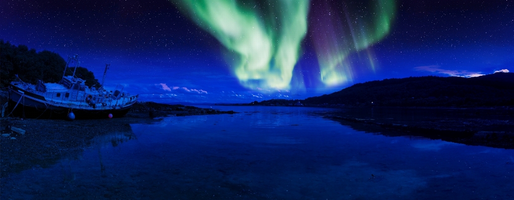 Beach night shore atmosphere Photo