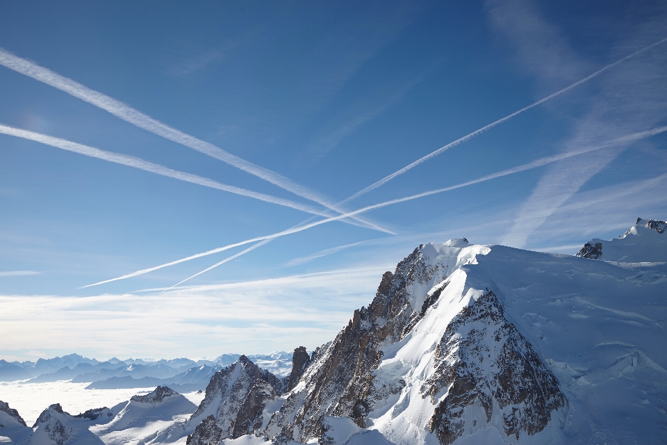 Landscape mountain snow winter