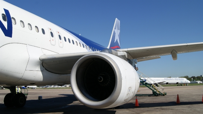 Wing airport airplane plane Photo