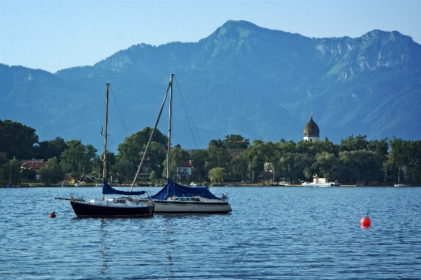 Landscape sea nature boat Photo