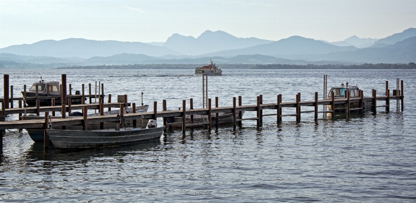 Sea water dock boardwalk Photo