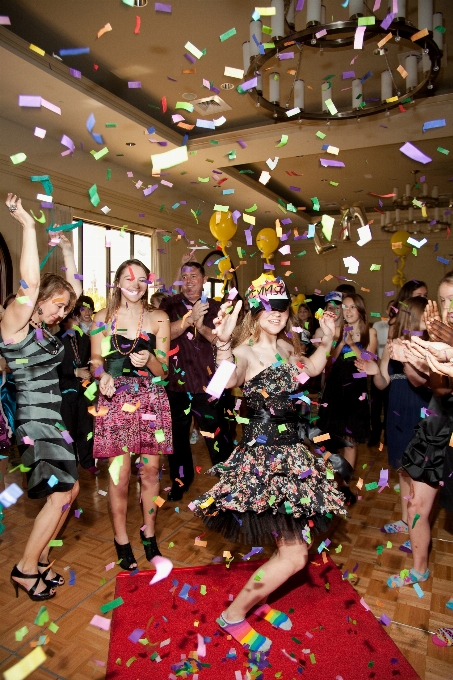 Fashion confetti party quinceanera