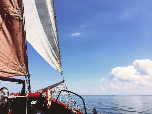 Sea ocean boat wind Photo