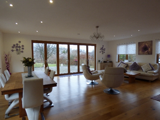 Wood floor interior home Photo