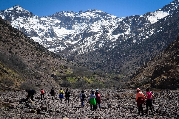 Wilderness walking mountain people Photo