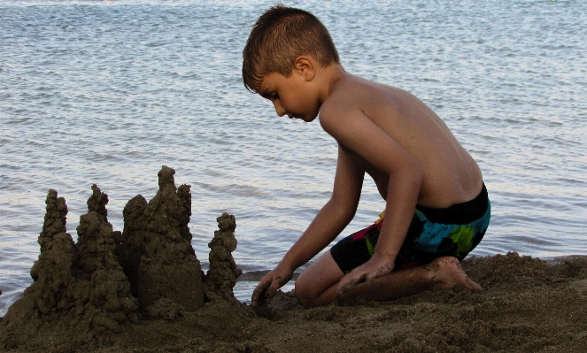 Strand meer sand person Foto