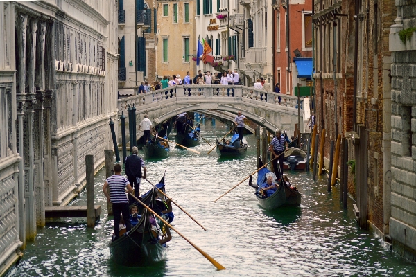 Water architecture boat bridge Photo