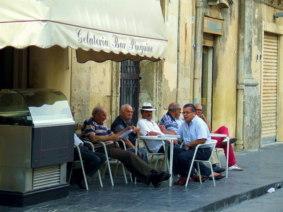 Tisch gruppe menschen restaurant