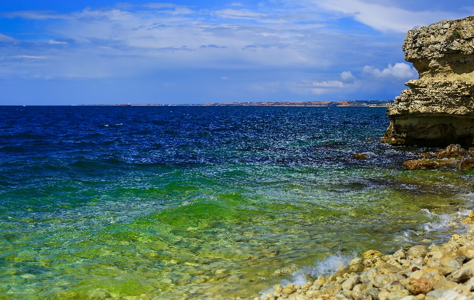 Beach landscape sea coast