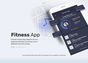 Fitness app
 Template