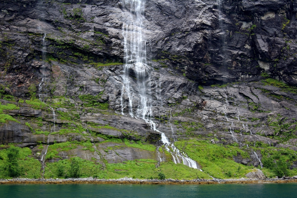 Eau cascade lac aventure