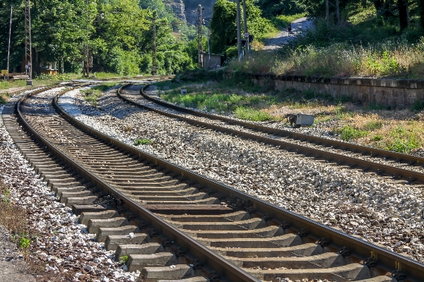 Landscape outdoor track railway Photo