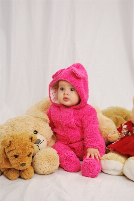 Child pink toy baby Photo