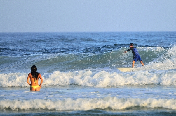 Beach sea ocean wave Photo