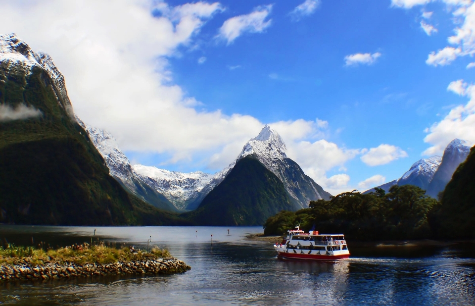 Mountain lake river range