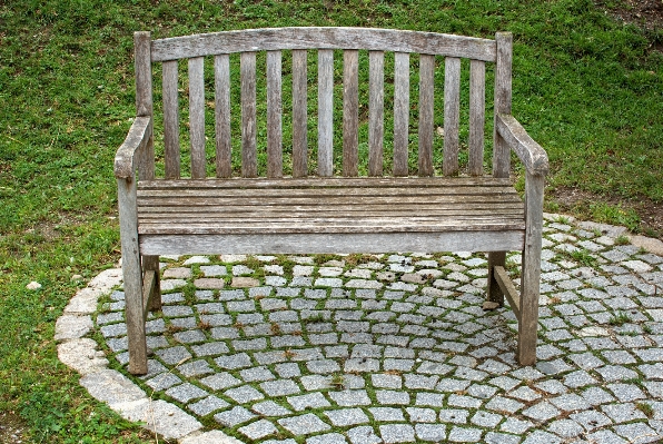 Nature wood bench chair Photo