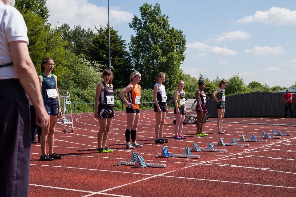 Outdoor track field running