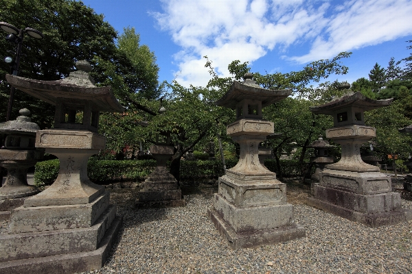 Lantern high garden temple Photo