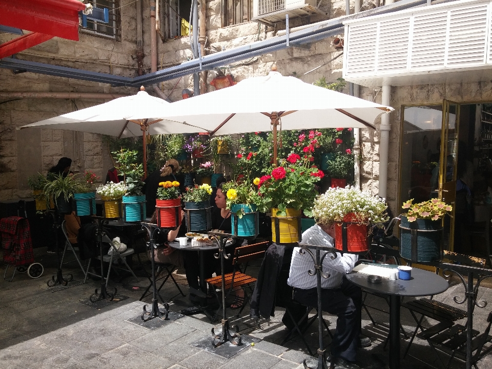 Cafetería calle restaurante comida