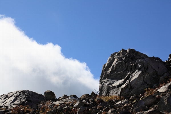 Foto Lanskap alam rock gurun
