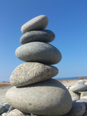 Beach sea sand rock Photo