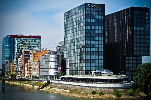 Architecture sky skyline glass Photo