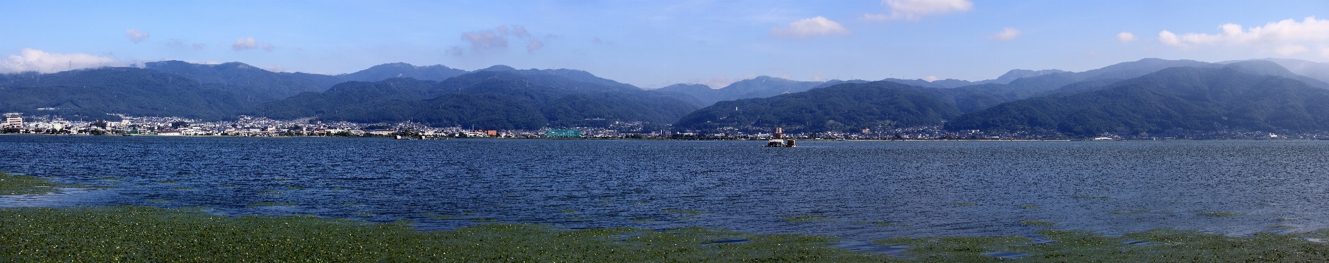 湖 山脈
 パノラマ 高い 写真