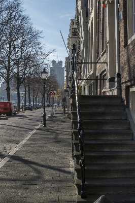 Outdoor pedestrian winter road Photo