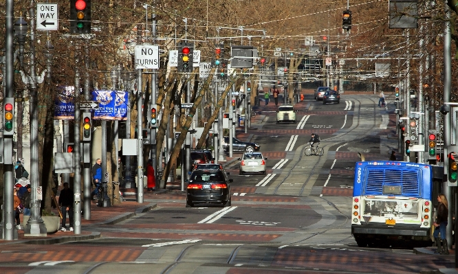 Pedestrian traffic street bicycle Photo