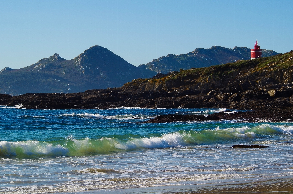 Playa paisaje mar costa