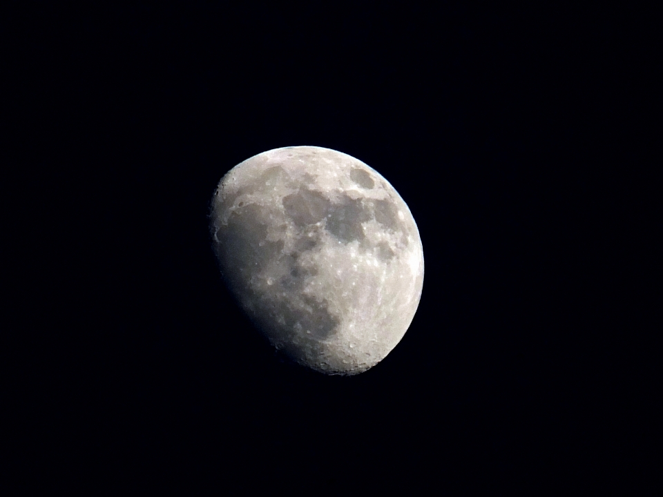 Black and white atmosphere moon full