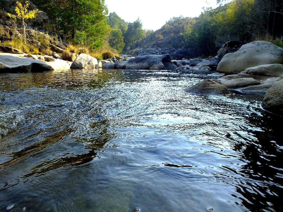 Krajobraz woda natura rock