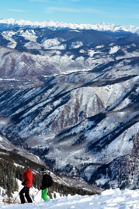 山 雪 冬 山脈
