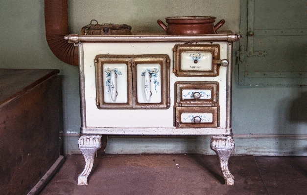 Desk table wood antique Photo