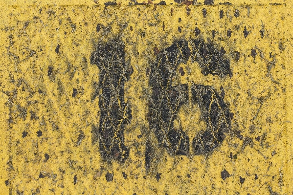 Grungy texture number wall Photo