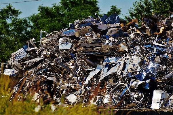 Old metal material rubble Photo