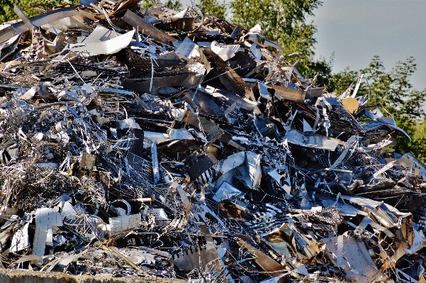 Old metal material rubble Photo