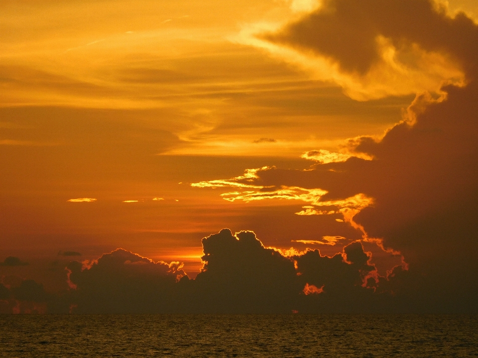 Meer horizont wolke himmel