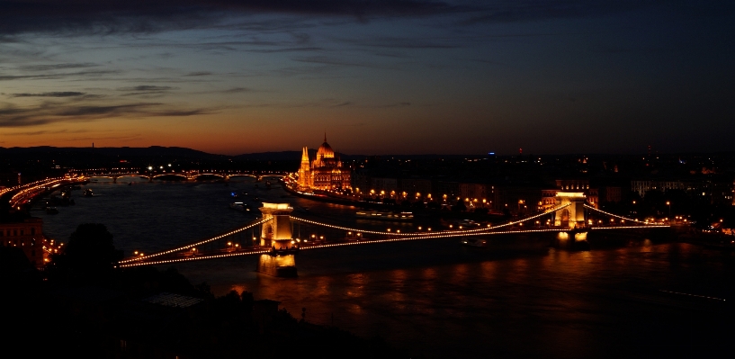 Light sky bridge skyline Photo