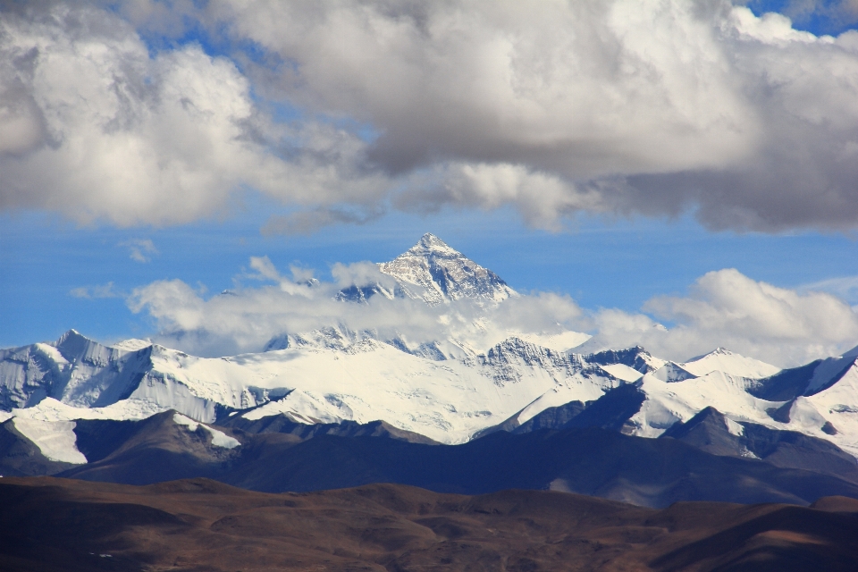 Paysage nature montagne neige