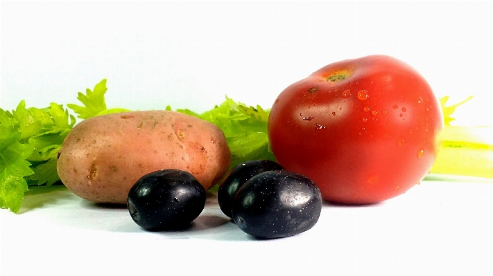 Foto Tanaman buah makanan salad